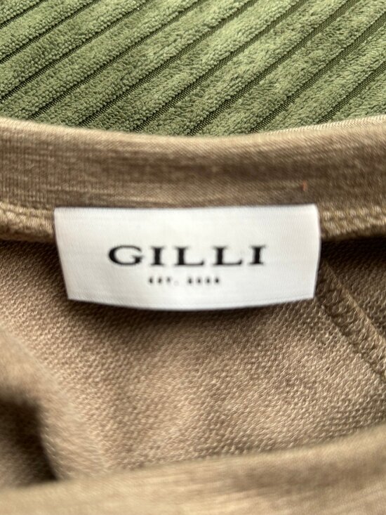 Beige Long Sleeve Swing Dress By GILLI Size M - Picture 6 of 7